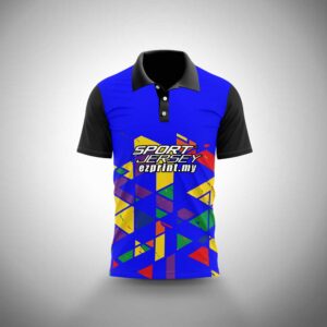 baju rumah biru sukan sekolah
